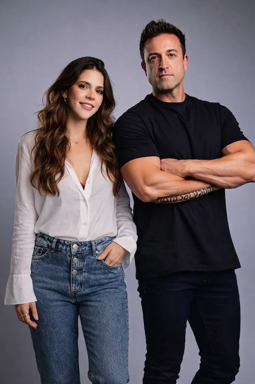 Leonardo Peracini e Ariana Ferreira, fundadores da SkillAds