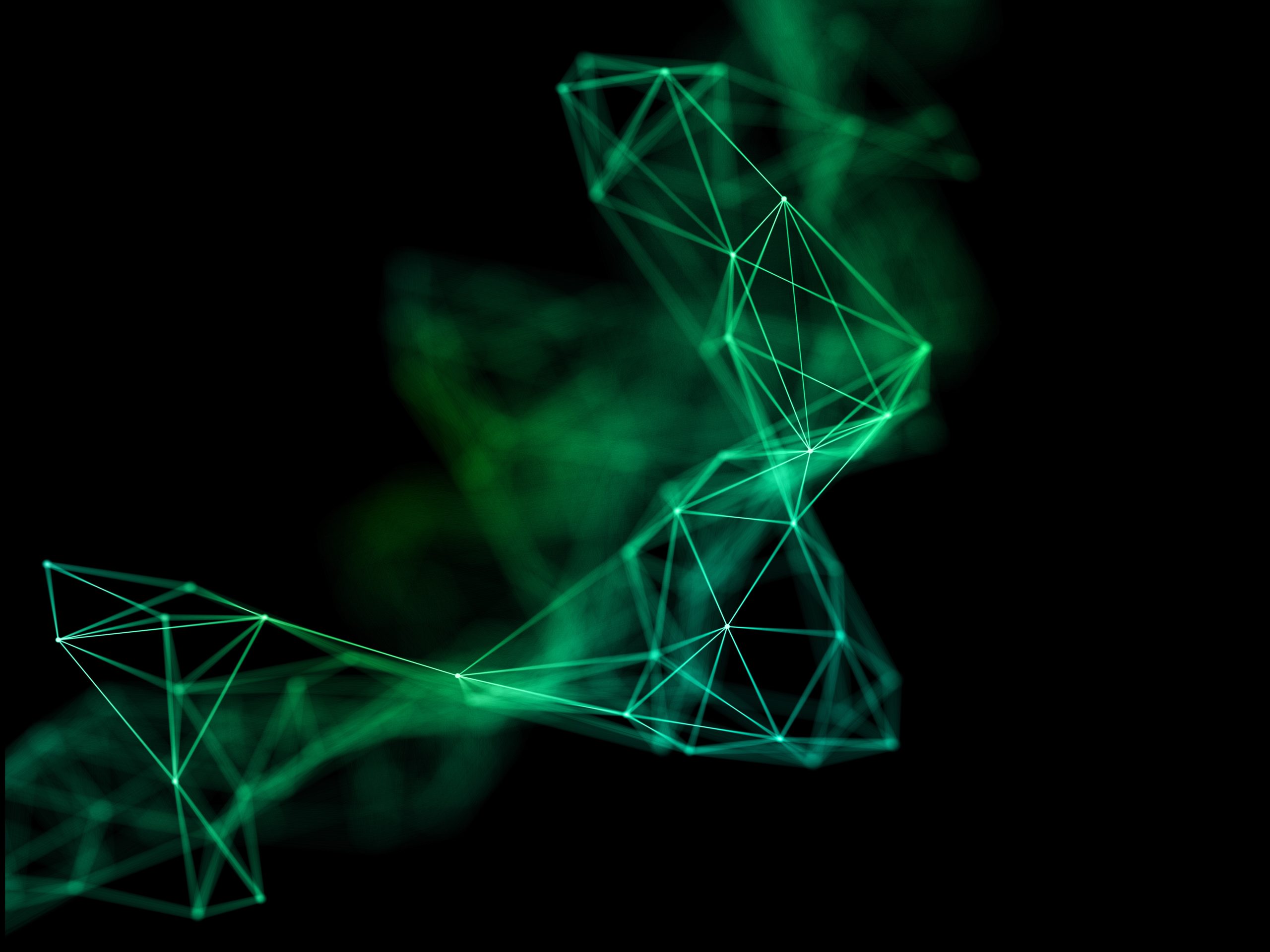 3D modern background with plexus design